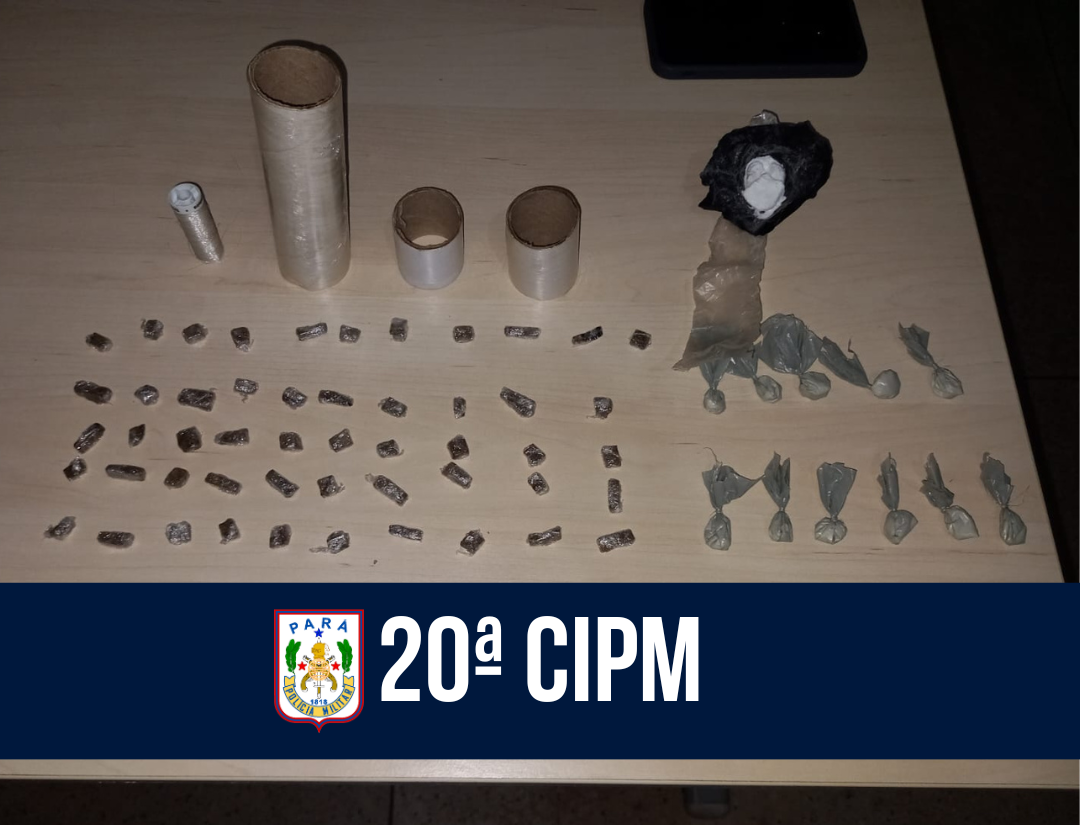 Em Ponta de Pedras, 20ª CIPM apreende em entorpecentes