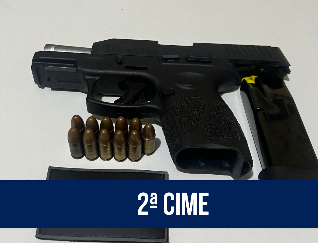 2ª CIME prende homem por porte ilegal de arma de fogo em Redenção 