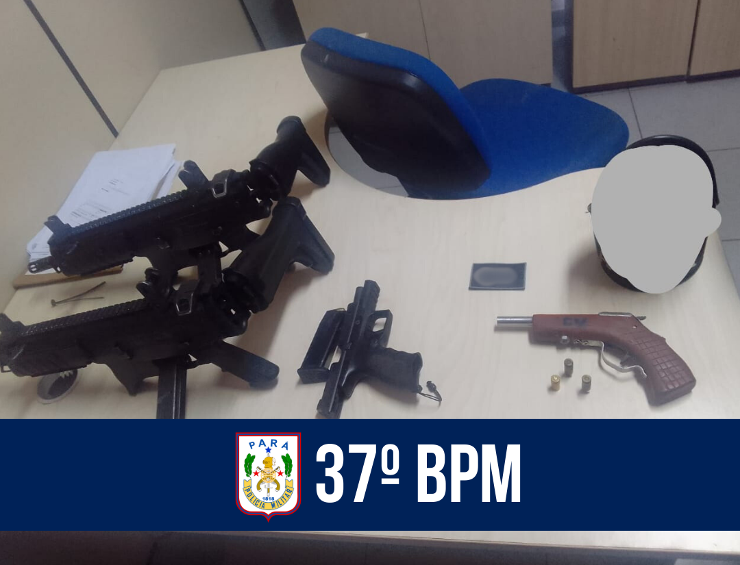 37º BPM apreende arma de fogo caseira no Bairro Guamá