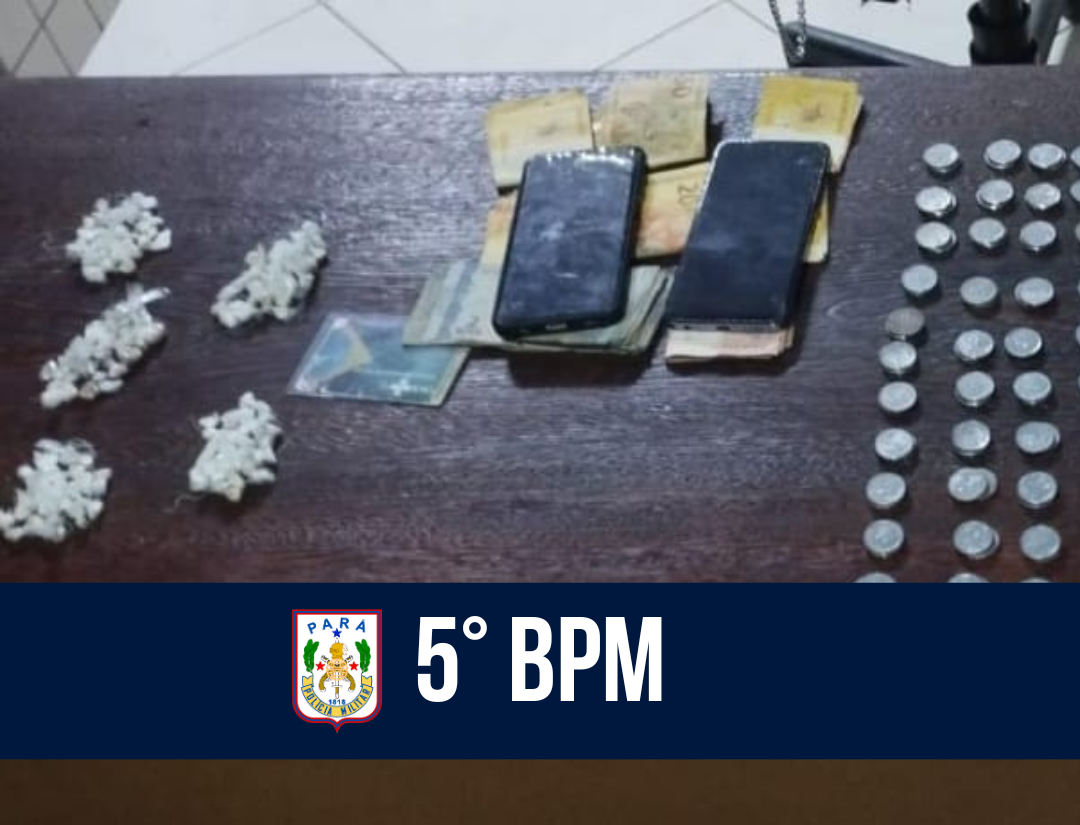5º BPM prende suspeitos por tráfico de drogas em Castanhal