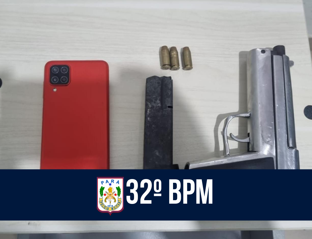 32° BPM prende suspeito e apreende armas de fogo em Cametá