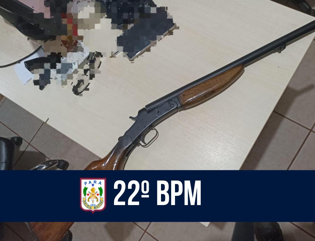 Em Conceição do Araguaia, PM prende homem e apreende arma de fogo