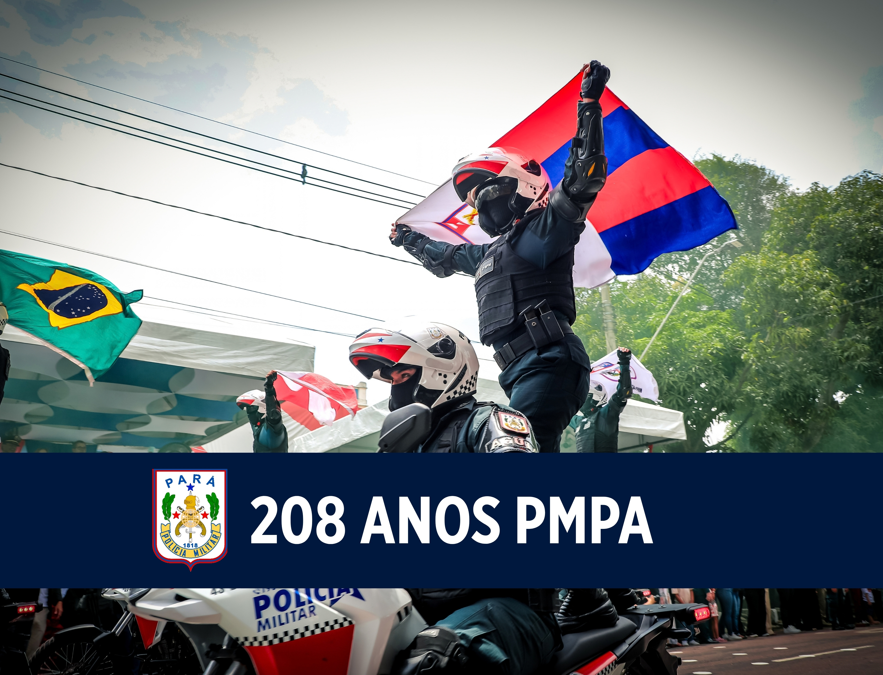 Polícia Militar do Pará celebra 208 anos com evento cívico-militar em Belém
