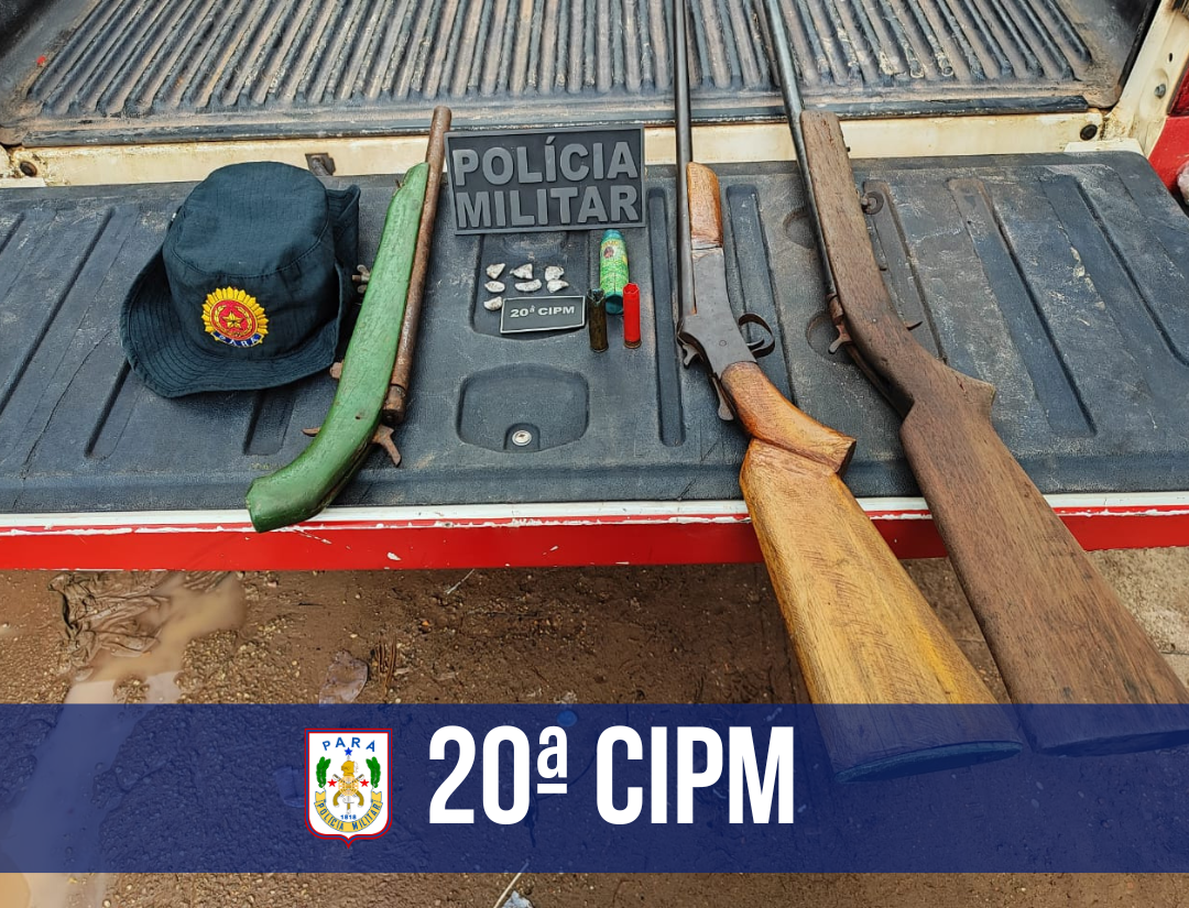 20ª CIPM captura foragido e apreende três armas de fogo em Ponta de Pedras