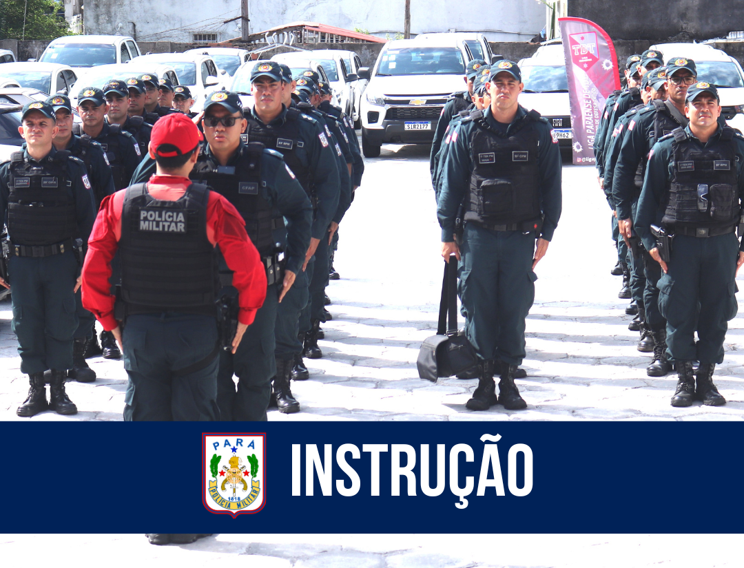 PM realiza instrução prática para os alunos do I Curso de Instrutor de Tiro Policial Militar