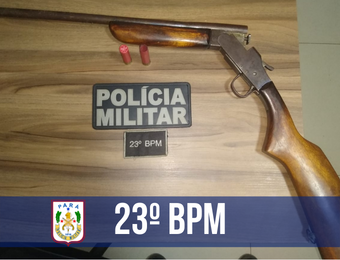 PM apreende arma de fogo em ação realizada na zona rural de Parauapebas