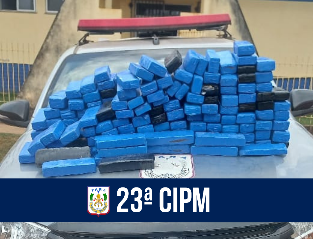 23ª CIPM apreende carregamento de droga em Novo Repartimento
