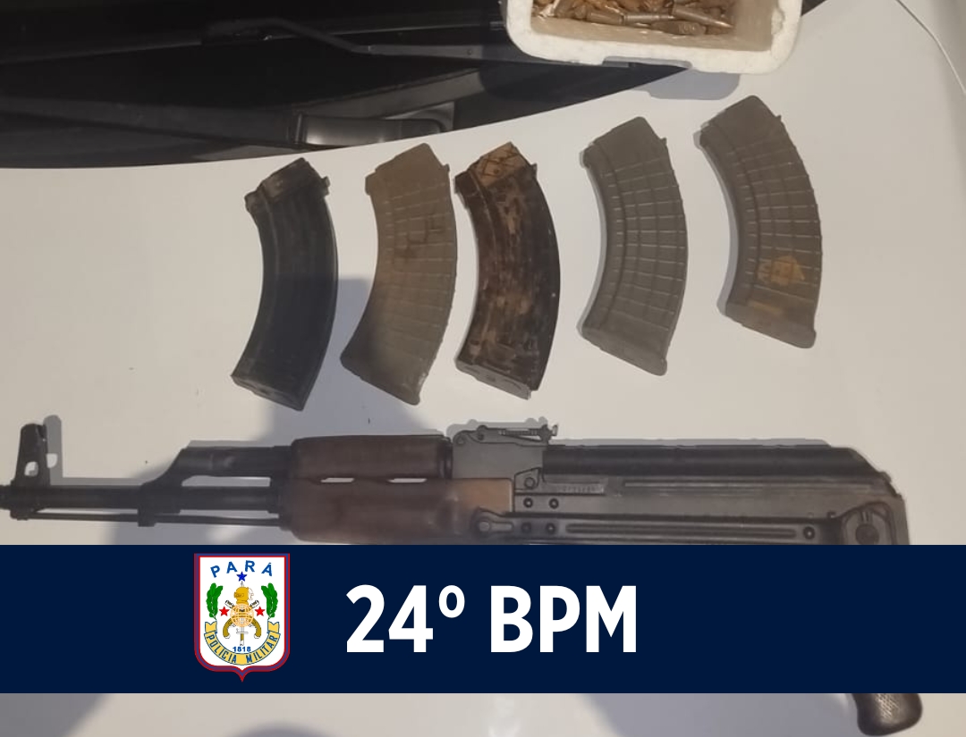 POLÍCIA MILITAR APREENDE FUZIL EM OPERAÇÃO NO BAIRRO DO BENGUI