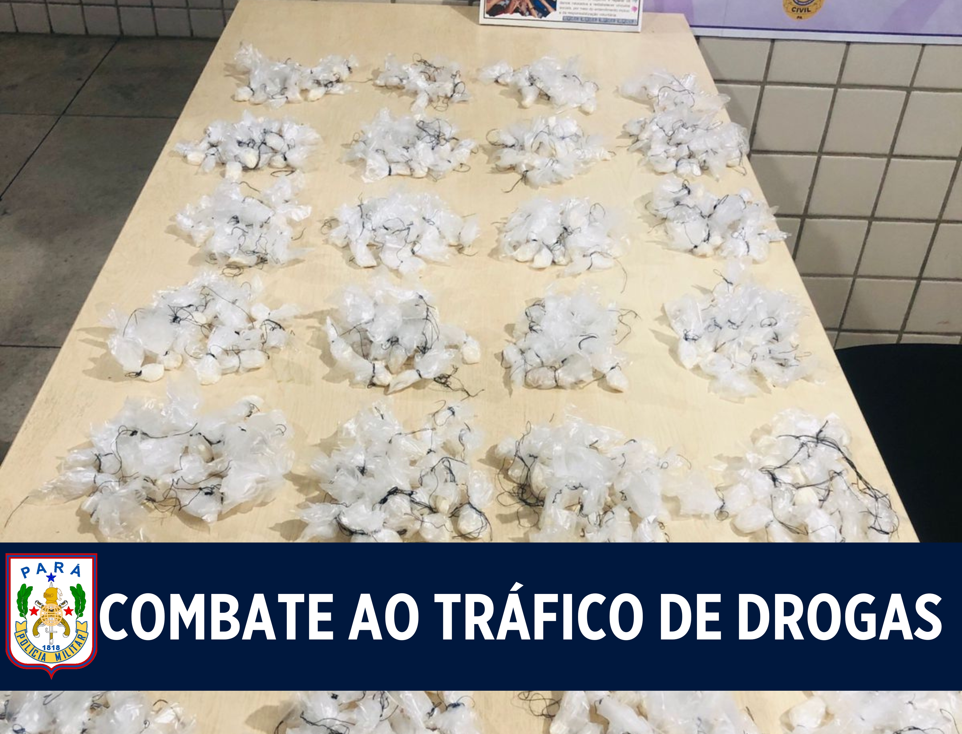 24° BPM apreende mais de 400 porções de entorpecentes no bairro da Cabanagem, em Belém