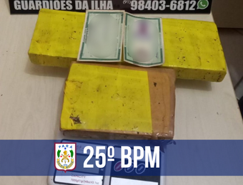 Em Mosqueiro, PM prende suspeito de tráfico e apreende 1,5kg de maconha