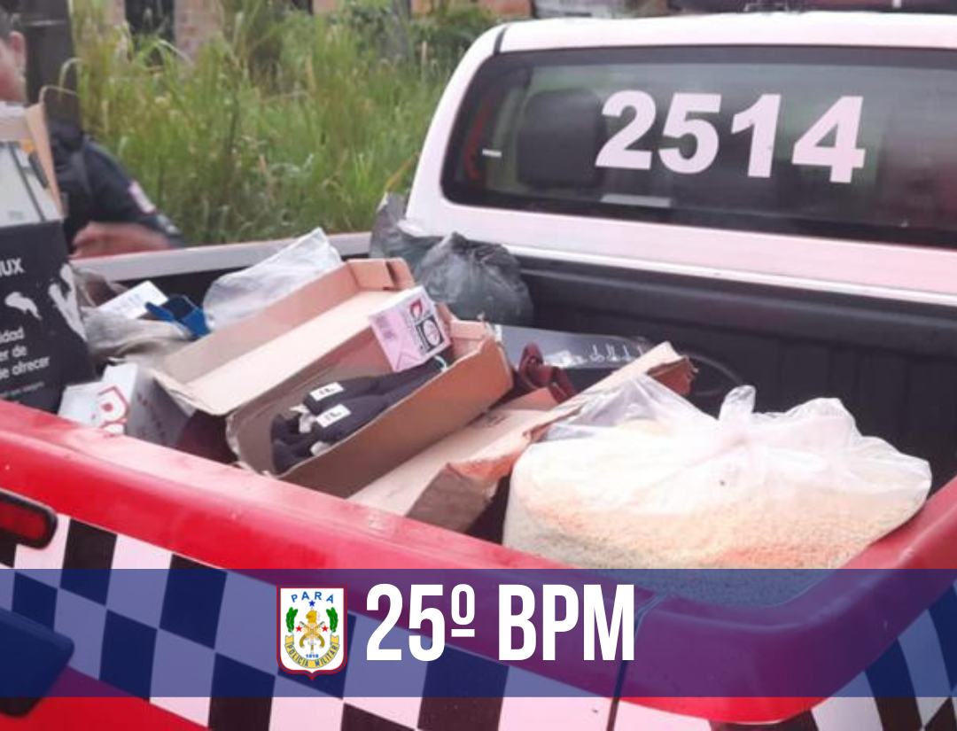 25°BPM recupera objetos furtados em Mosqueiro