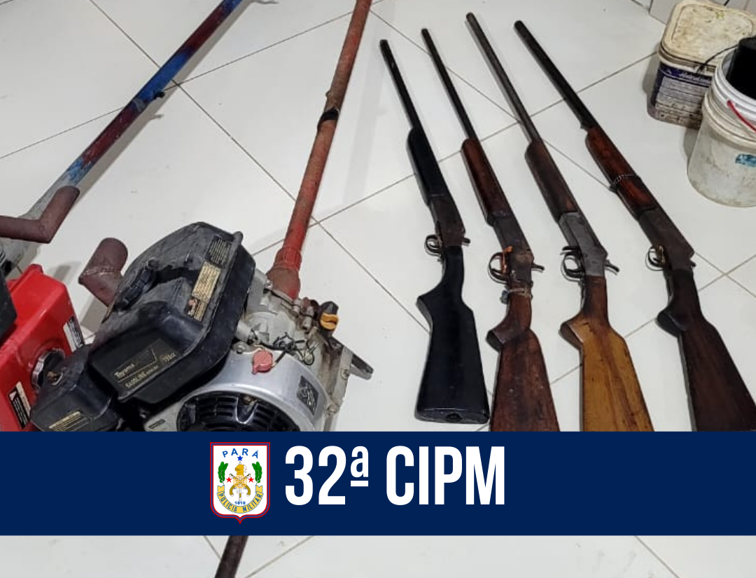 No Marajó, PM prende homem e apreende quatro armas de fogo