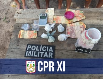 CPR XI prende seis pessoas por tráfico e apreende entorpecentes