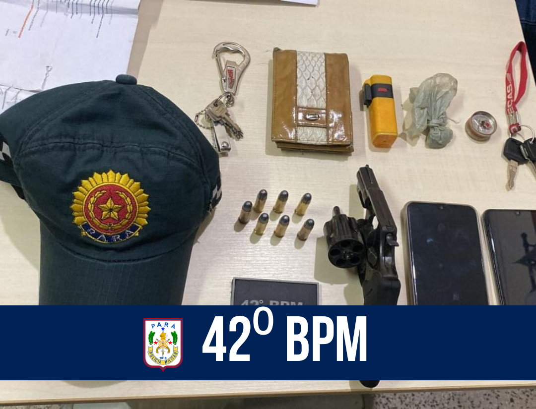 PM apreende arma de fogo em Santa Maria