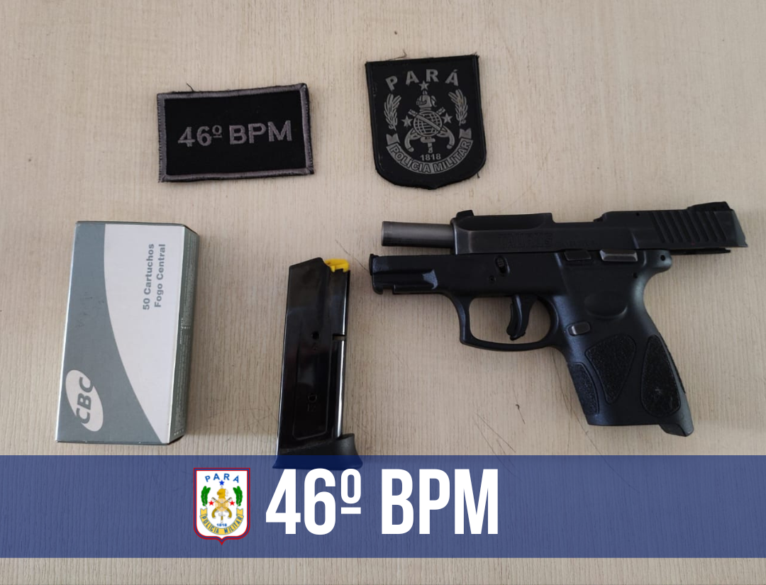 PM prende dupla suspeita de porte ilegal de arma de fogo