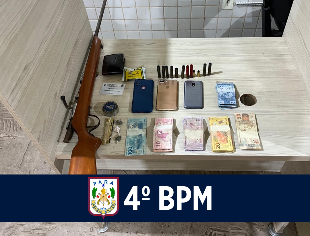 4º BPM prende grupo suspeito de práticas criminosas em Marabá 