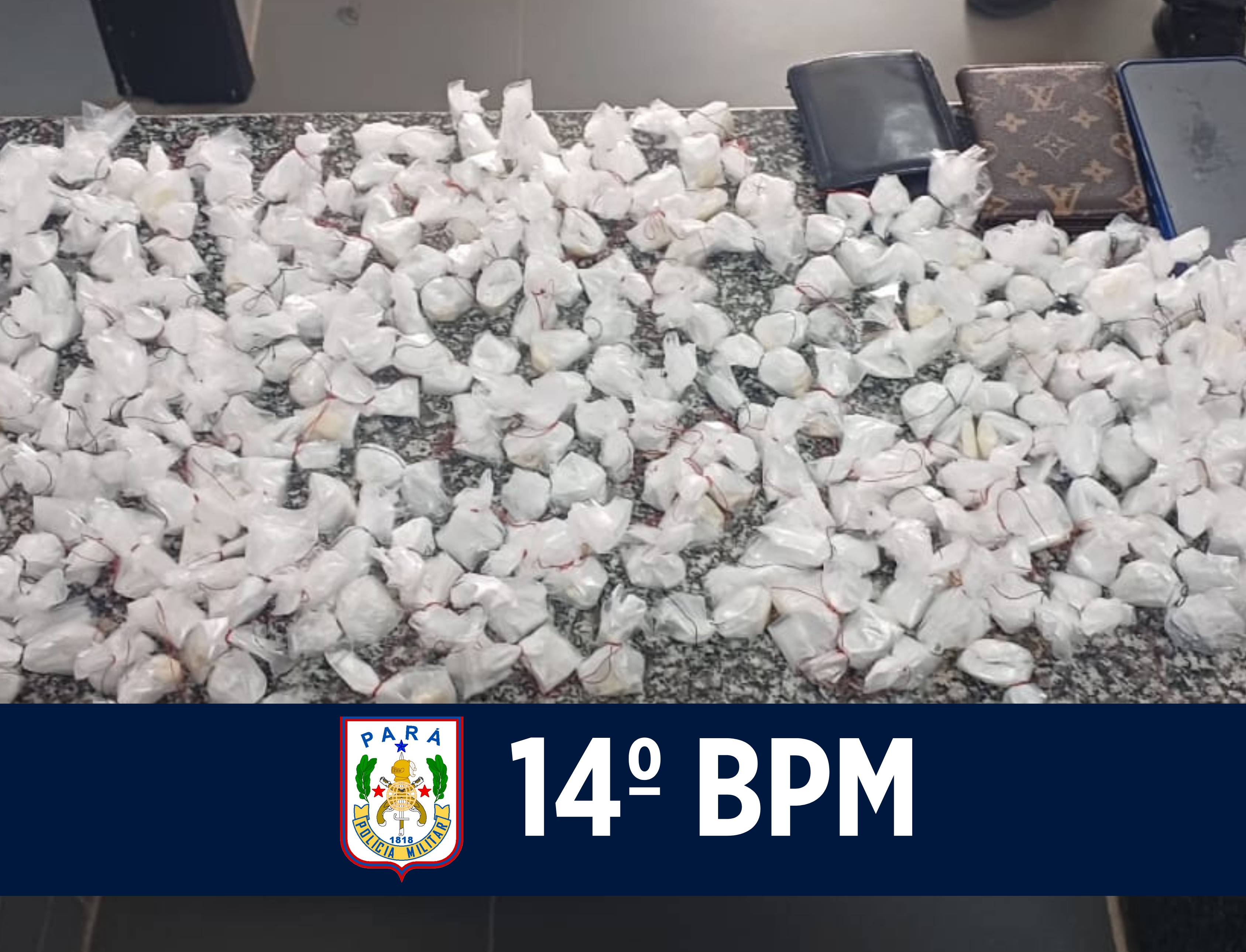 14º BPM apreende arma de fogo, entorpecentes e recupera motocicleta roubada durante ações distintas em Barcarena