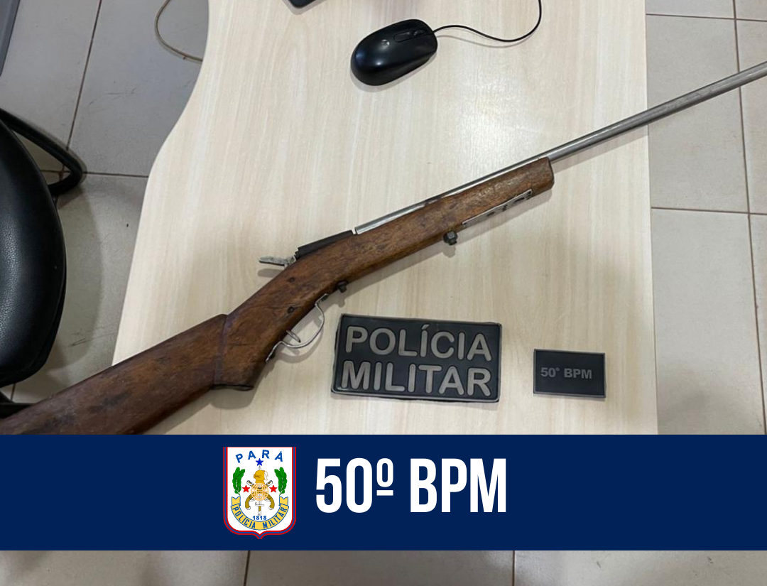 50º BPM prende homem por posse de arma de fogo