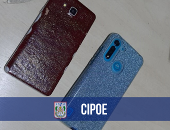 CIPOE recupera celulares roubados e prende suspeito