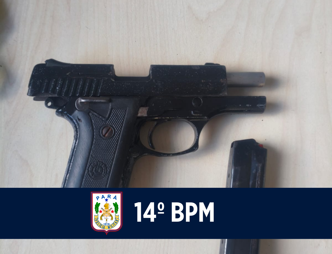 14º BPM prende dois indivíduos e apreende arma de fogo em Barcarena