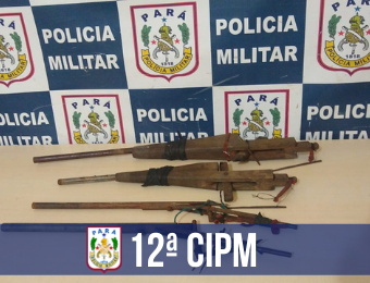 12ª CIPM prende suspeito de tentativa de homicídio e apreende quatro armas caseiras