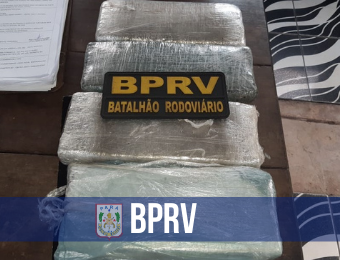 BPRV apreende 4 quilos de maconha e prende homem por tráfico