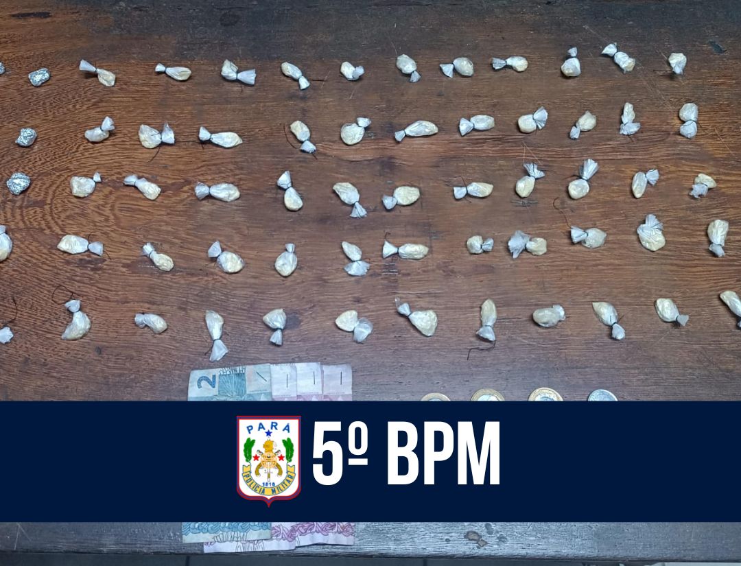 5º BPM apreende drogas e outros objetos em Castanhal 