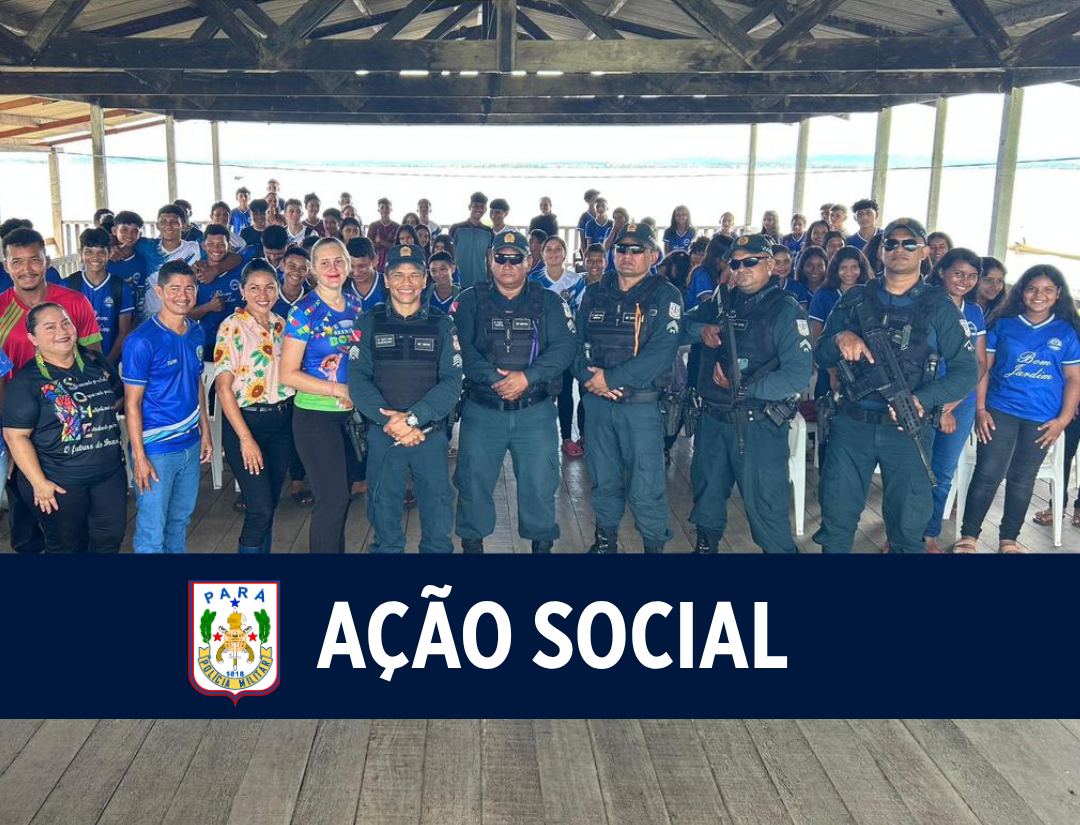 Polícia Militar realiza policiamento fluvial e ação social nas comunidades Bom Jardim e Santa Rita, no Baixo Amazonas