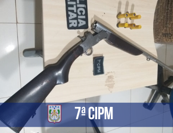 7ª CIPM prende homem por porte ilegal de arma de fogo em Novo Progresso