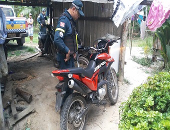 BPRV recupera motocicleta roubada em Igarapé-Miri