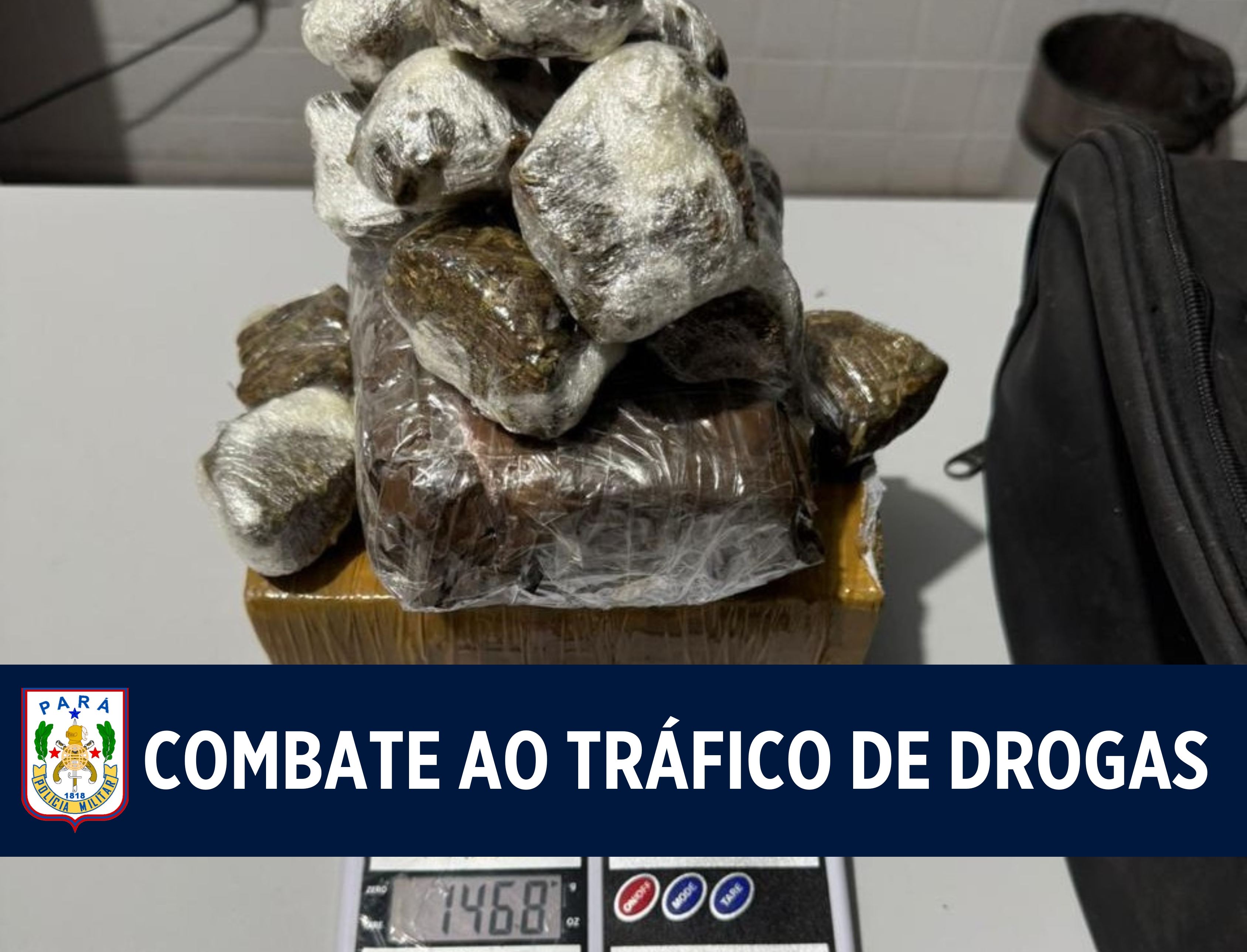 Batalhão Águia apreende cerca de 1,5 kg de drogas no Jurunas