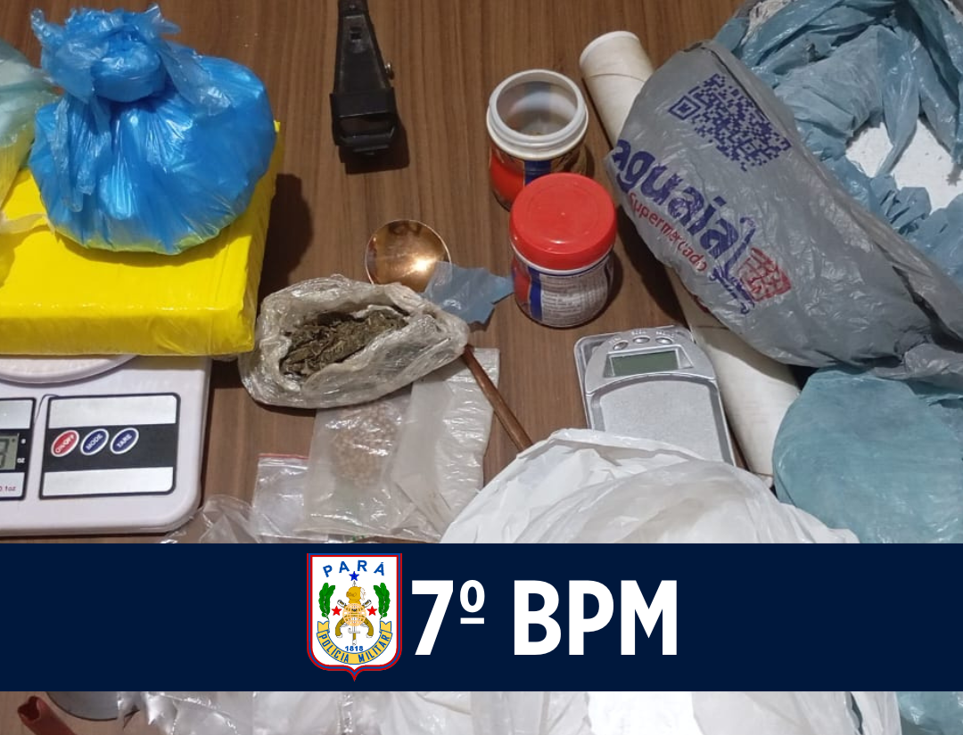 7º BPM desarticula ponto de tráfico de drogas em Redenção