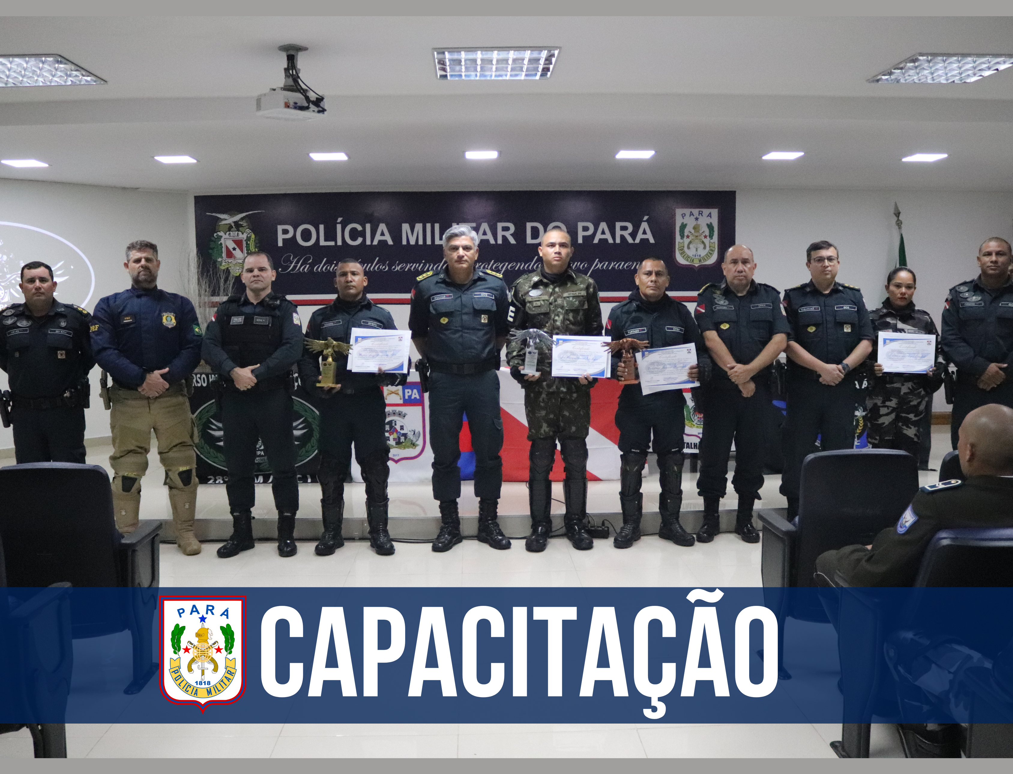 PM realiza formatura do 2º Curso Internacional de Ações Águia de Motopatrulhamento e 3º Curso Internacional de Escolta Policial Militar