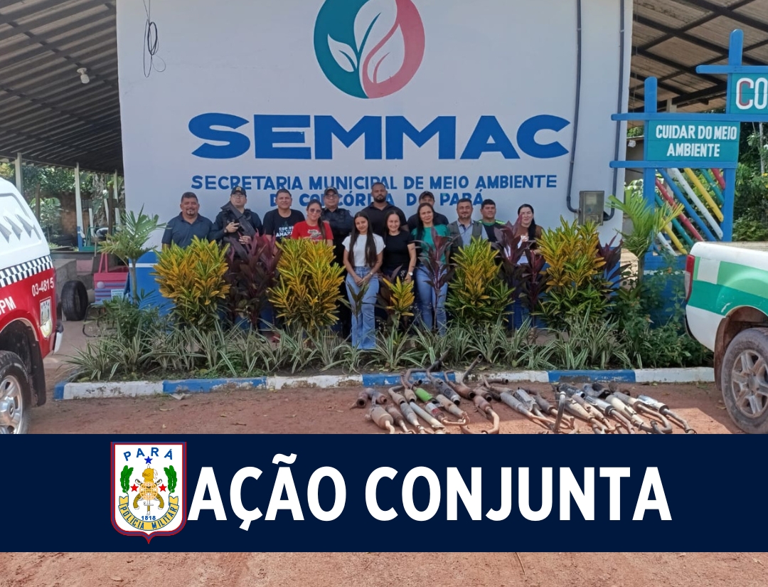 PMPA e SEMMA realizam apreensão de descargas irregulares em Concórdia do Pará: ação contra poluição ambiental