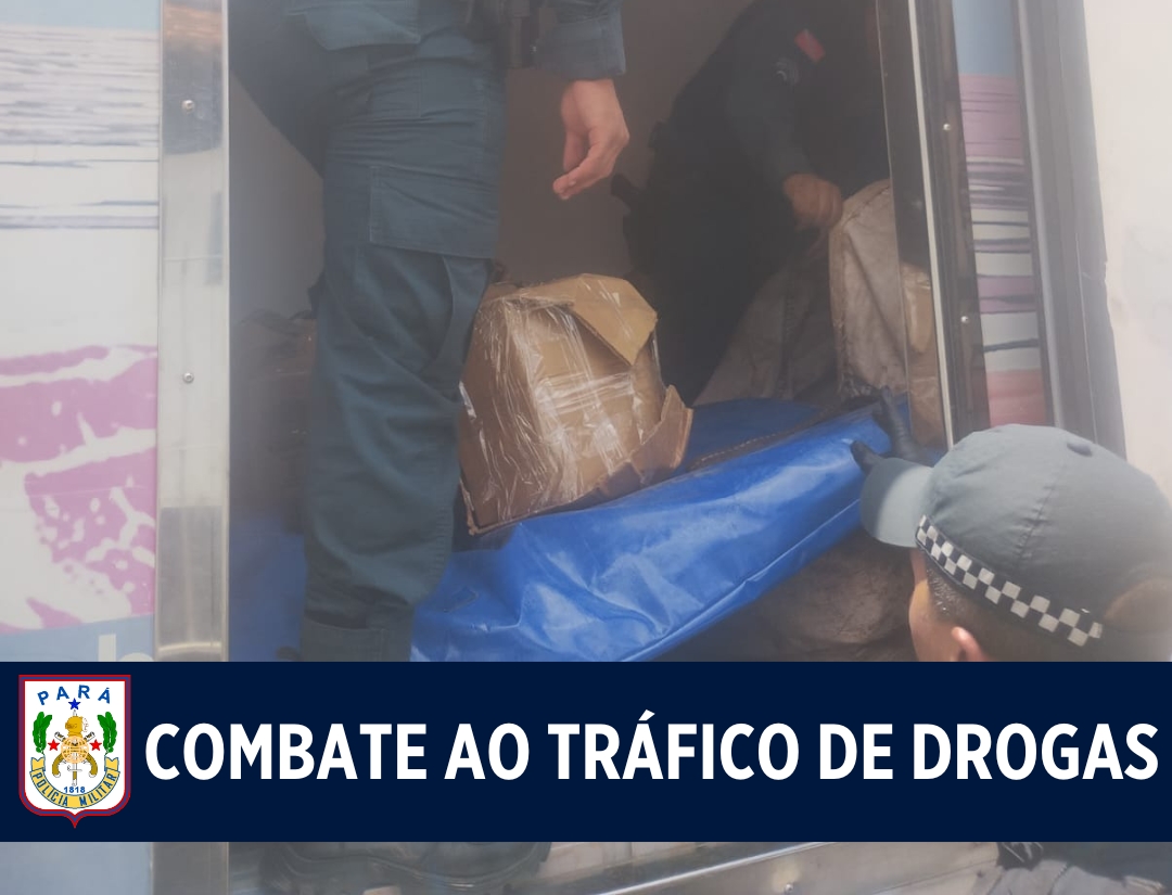 Polícia Militar apreende 600 kg de cocaína durante fiscalização no município de Cachoeira do Piriá