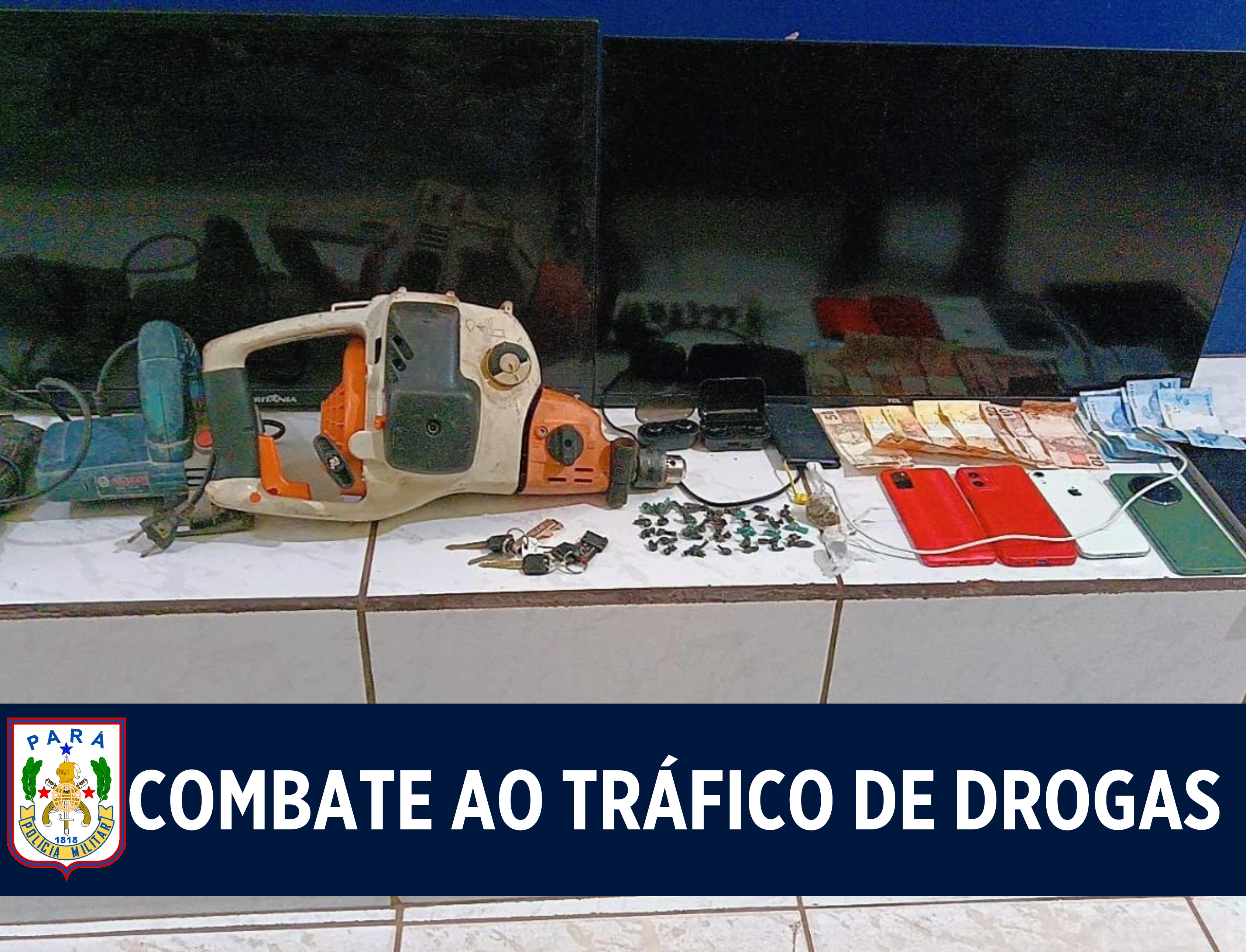Em Redenção, 2ª CIME desarticula ponto de tráfico de drogas