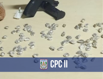 Operação Falcão do CPC II apreende drogas e arma no Outeiro