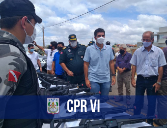 CPR VI recebe carabinas e novas viaturas da PM