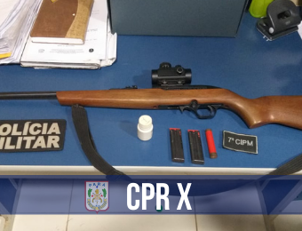 CPR X desarticula cassino e apreende armas de fogo no Sudoeste do Estado