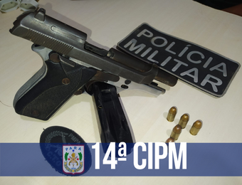 PM apreende pistola e munições com homem em Tomé-Açu