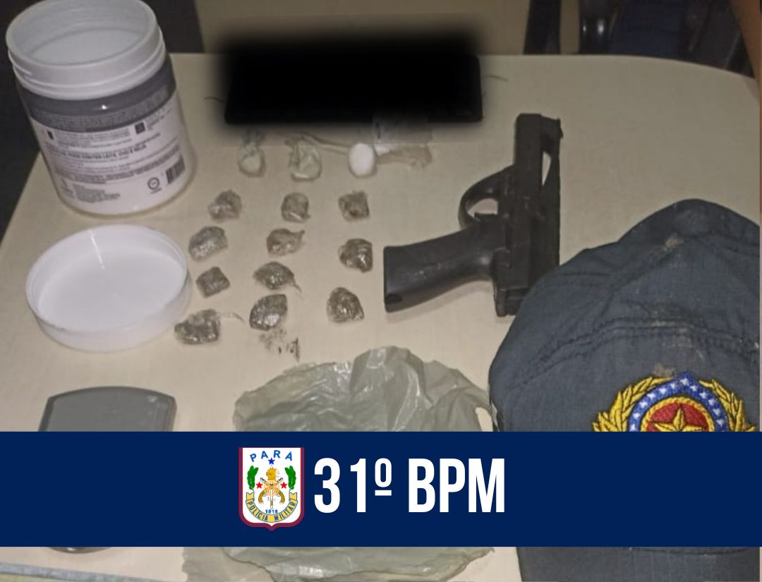31º BPM prende homem por tráfico de drogas em Abaetetuba