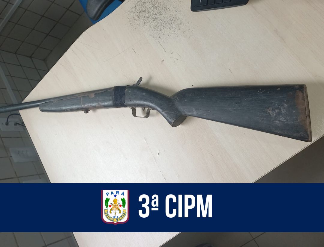 3ª CIPM prende homem por violência doméstica e posse ilegal de arma de fogo em Colares