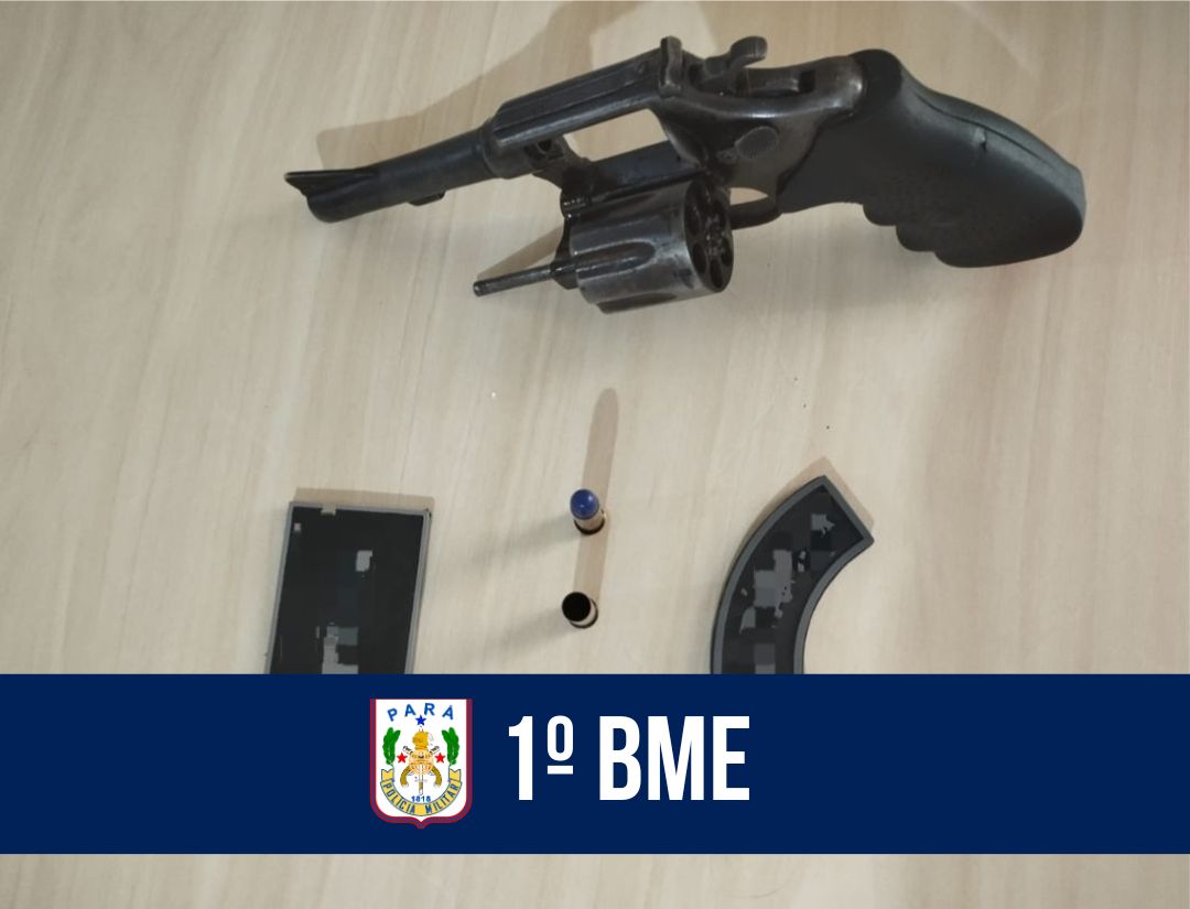 1° BME captura foragido e prende homem por porte ilegal de arma de fogo