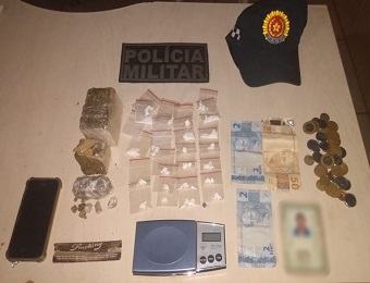 PM prende suspeito de tráfico de drogas em Floresta do Araguaia