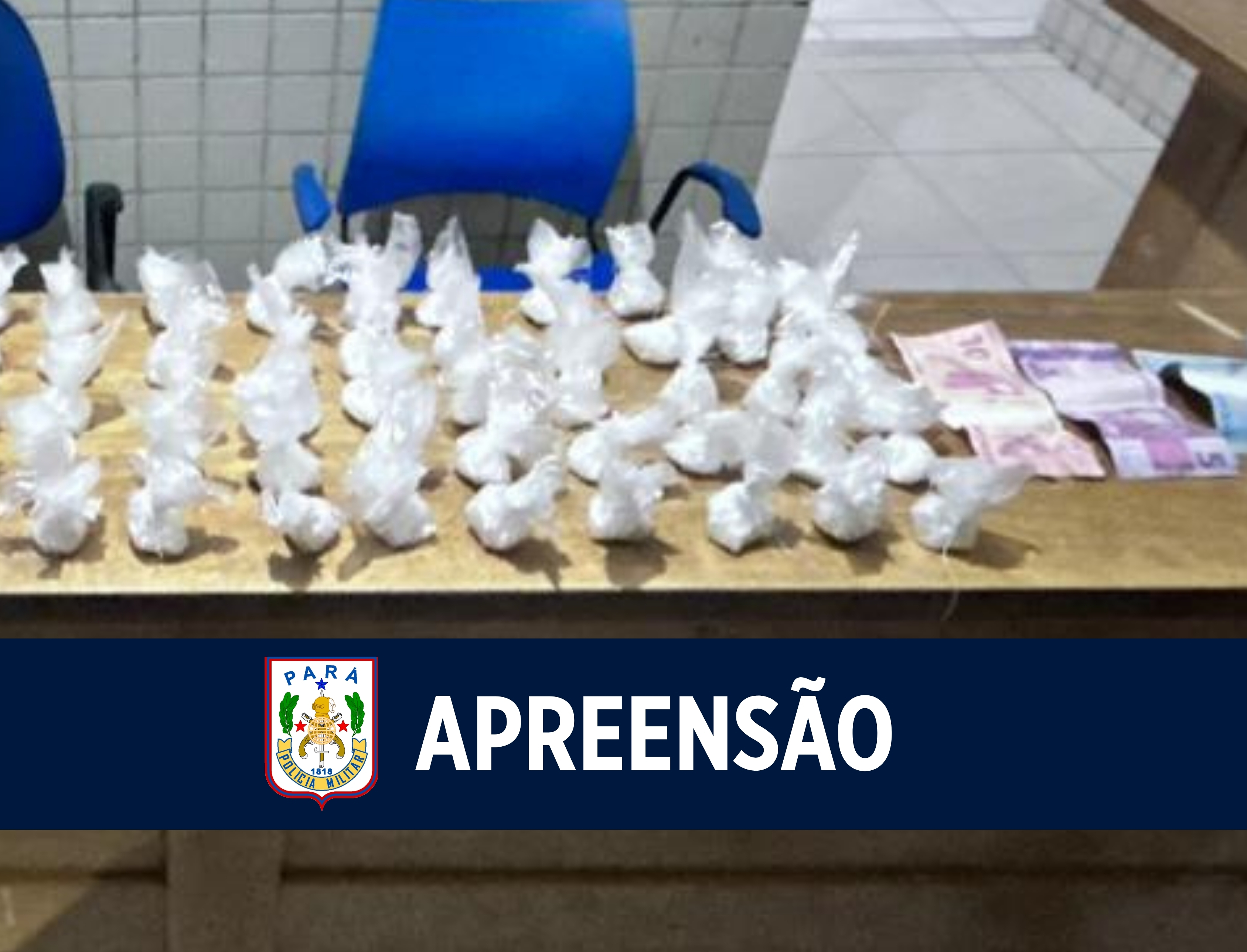 9º BPM prende acusado por tráfico de drogas, em Breves