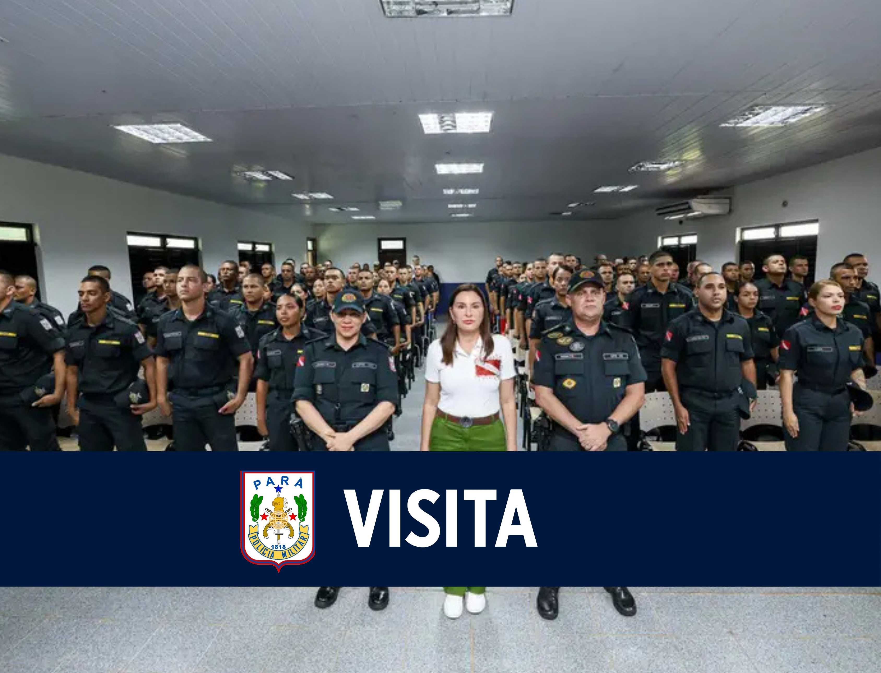Governadora Hana Ghassan visita polo do Curso de Formação de Praças da PM, em Altamira