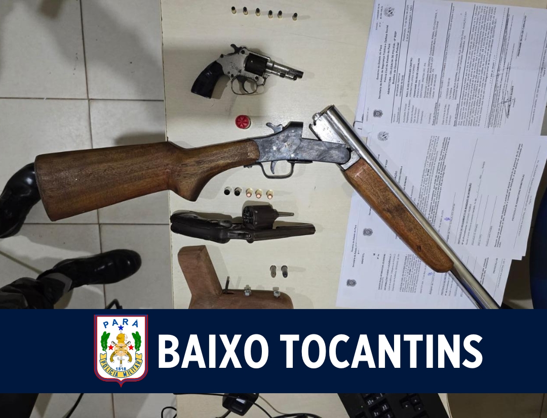 Operação da PMPA apreende quatro armas em Abaetetuba