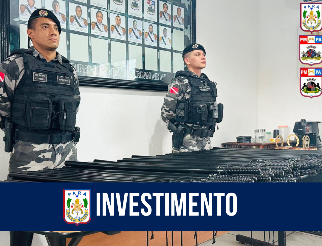 Regimento de Polícia Montada da PMPA ganha novos bastões para policiamento