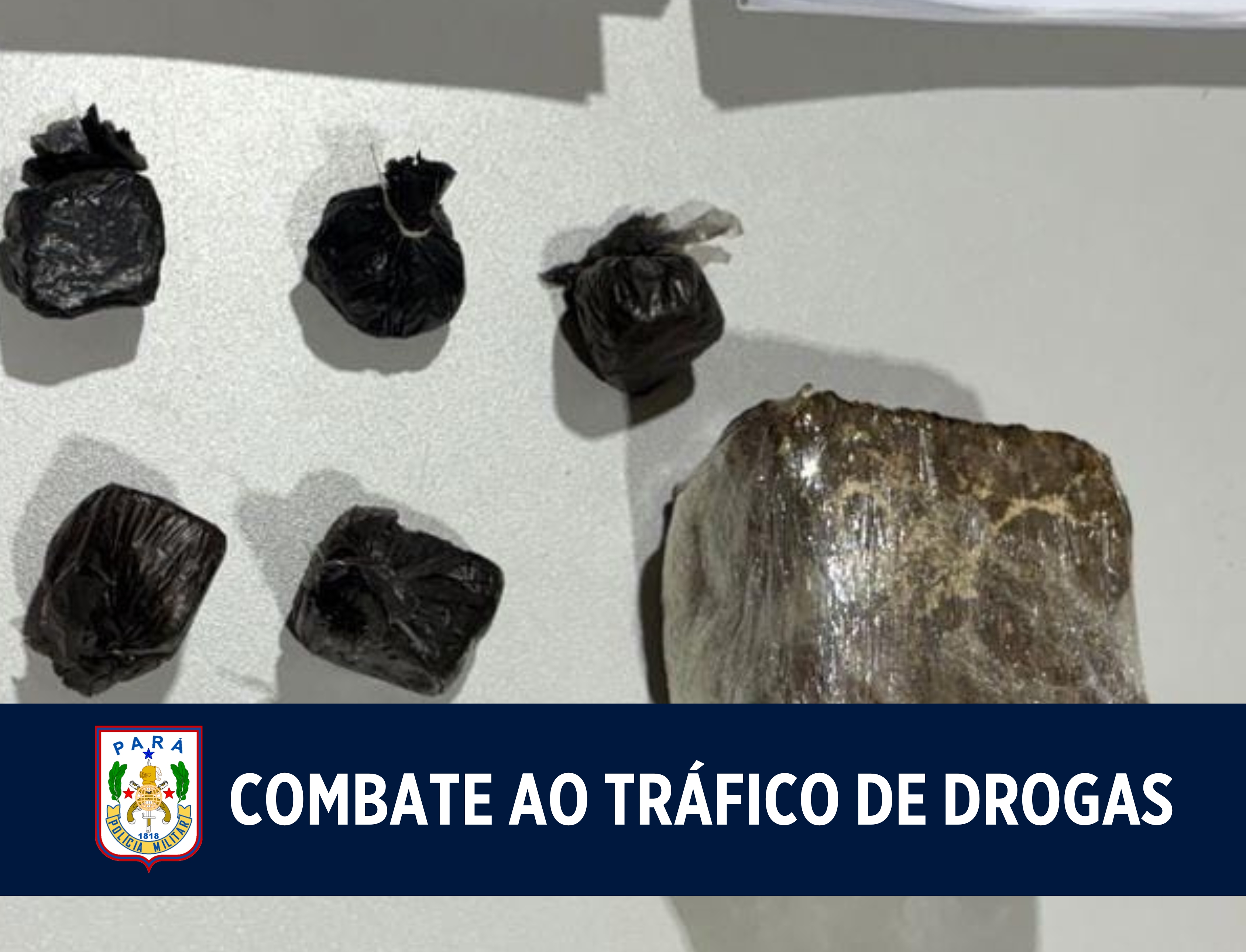Após receber denúncia, 27° CIPM realiza a prisão de dois indivíduos e apreende drogas em Almeirim
