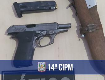 14ª CIPM apreende arma de fogo em Tomé- Açu